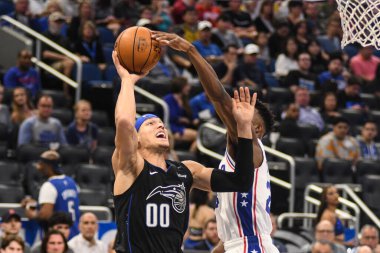 Orlando Magic, 25 Mart 2019 tarihinde Orlando Florida 'daki Amway Arena' da Philadelphia 76ers 'a ev sahipliği yaptı. Fotoğraf: Marty Jean-Louis