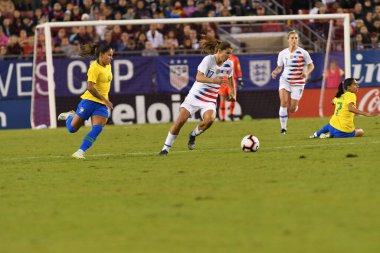 SheBelieves Kupası Finali, 5 Mart 2019 'da Tampa Florida Raymond James Stadyumu' nda ABD ile Brezilya arasında oynanacak. Fotoğraf: Marty Jean-Louis
