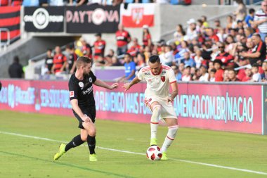 Flamengo Eintracht Frankfurt 'a karşı 12 Ocak 2019 Cumartesi günü Orlando City Stadyumu' nda. Fotoğraf: Marty Jean-Louis