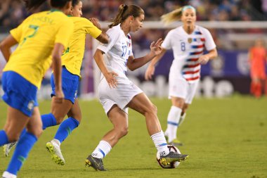 SheBelieves Kupası Finali, 5 Mart 2019 'da Tampa Florida Raymond James Stadyumu' nda ABD ile Brezilya arasında oynanacak. Fotoğraf: Marty Jean-Louis