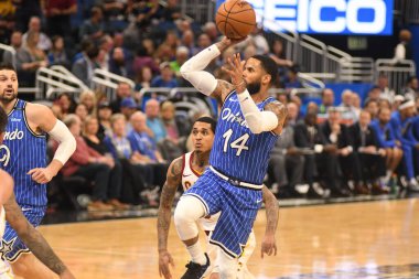 Orlando Magic 14 Mart 2019 Perşembe günü Orlando Florida 'daki Amway Center' da Cleveland Cavaliers 'a ev sahipliği yaptı. Fotoğraf: Marty Jean-Louis