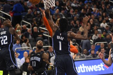 Orlando Magic 29 Ocak 2019 'da Orlando Florida' daki Amway Center 'da OklahomaCity Thunder' a ev sahipliği yapar. Fotoğraf: Marty Jean-Louis