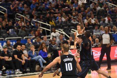 Orlando Magic, 19 Ocak 2019 Cumartesi günü Orlando Florida 'daki Amway Arena' da Milwaukee Doları 'na ev sahipliği yapıyor. Fotoğraf: Marty Jean-Louis