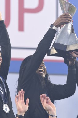 SheBelieves Kupası, 5 Mart 2019 tarihinde Tampa Florida Raymond James Stadyumu 'nda İngiltere' yi şampiyon ilan etmiştir. Fotoğraf: Marty Jean-Louis