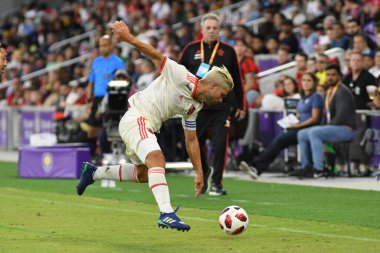 Flamengo Eintracht Frankfurt 'a karşı 12 Ocak 2019 Cumartesi günü Orlando City Stadyumu' nda. Fotoğraf: Marty Jean-Louis