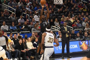 Orlando Magic, 31 Ocak 2019 tarihinde Orlando Florida 'daki Amway Center' da Indiana Pacers 'a ev sahipliği yapmaktadır. Fotoğraf: Marty Jean-Louis