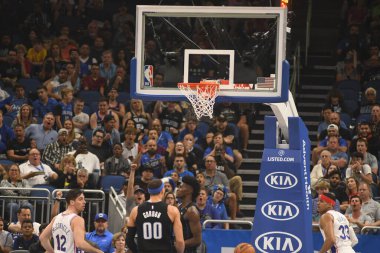 Orlando Magic, 25 Mart 2019 tarihinde Orlando Florida 'daki Amway Arena' da Philadelphia 76ers 'a ev sahipliği yaptı. Fotoğraf: Marty Jean-Louis