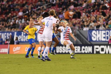 SheBelieves Kupası Finali, 5 Mart 2019 'da Tampa Florida Raymond James Stadyumu' nda ABD ile Brezilya arasında oynanacak. Fotoğraf: Marty Jean-Louis