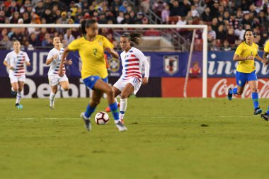 SheBelieves Kupası Finali, 5 Mart 2019 'da Tampa Florida Raymond James Stadyumu' nda ABD ile Brezilya arasında oynanacak. Fotoğraf: Marty Jean-Louis