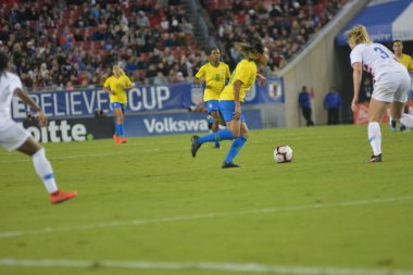 SheBelieves Kupası Finali, 5 Mart 2019 'da Tampa Florida Raymond James Stadyumu' nda ABD ile Brezilya arasında oynanacak. Fotoğraf: Marty Jean-Louis
