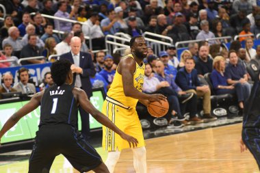 Orlando Magic, 28 Şubat 2019 'da Orlando Florida' daki Amway Center 'da Golden State Warriors' a ev sahipliği yaptı. Fotoğraf: Marty Jean-Louis