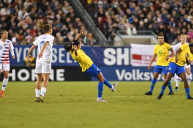 SheBelieves Kupası Finali, 5 Mart 2019 'da Tampa Florida Raymond James Stadyumu' nda ABD ile Brezilya arasında oynanacak. Fotoğraf: Marty Jean-Louis