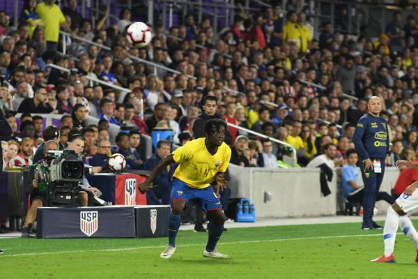 Drużyna Men National Gościła Ekwador National Team Stadionie Orlando City — Zdjęcie stockowe