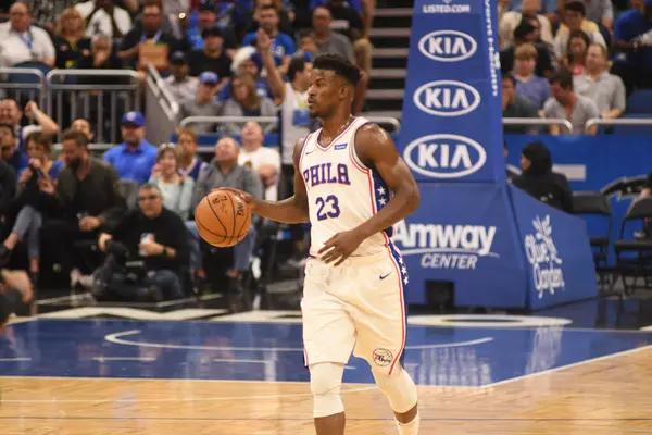 Orlando Magic Φιλοξενεί Τους Philadelphia 76Ers Στο Amway Arena Στο — Φωτογραφία Αρχείου