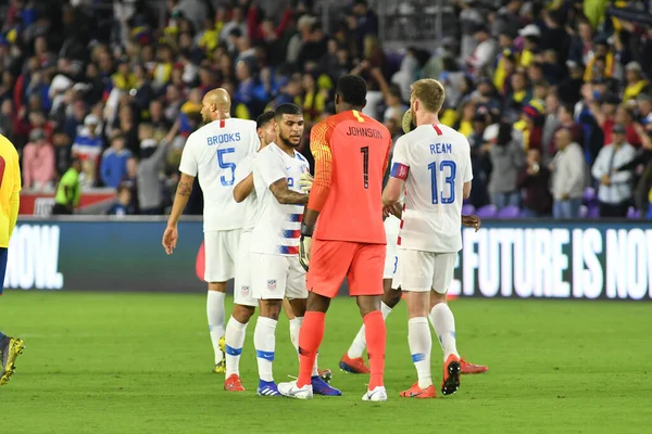 Die Männer Nationalmannschaft Der Usa Empfängt März 2019 Die Nationalmannschaft — Stockfoto