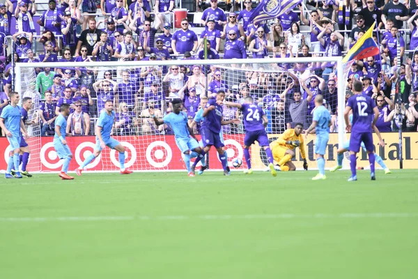 Orlando City Host New York City Orlando City Stadium Orlando — Zdjęcie stockowe