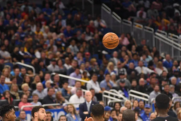 Die Orlando Magic Empfangen Donnerstag Februar 2019 Die Golden State — Stockfoto