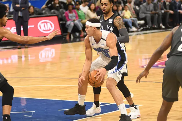 Orlando Magic Φιλοξενεί Τους Brooklyn Nets Στο Amway Center Στο — Φωτογραφία Αρχείου