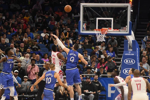 Orlando Magic Värd För Houston Rockets Amway Arena Söndagen Den — Stockfoto