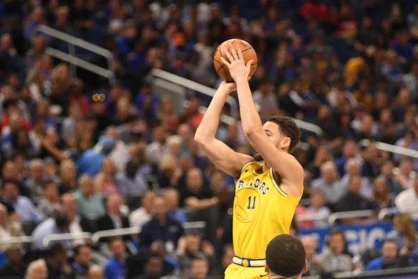 Orlando Magic Φιλοξενούν Τους Golden State Warriors Στο Amway Center — Φωτογραφία Αρχείου