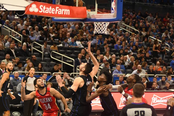 Orlando Magic Hosts Louisiana Pelicans Amway Center Orlando Florida Την — Φωτογραφία Αρχείου