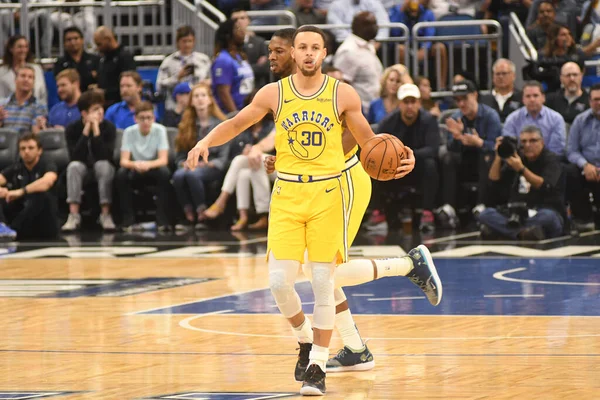 Orlando Magic Φιλοξενούν Τους Golden State Warriors Στο Amway Center — Φωτογραφία Αρχείου