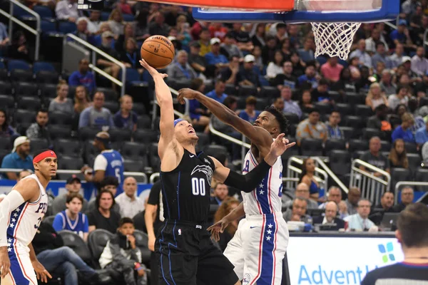 Orlando Magic, 25 Mart 2019 tarihinde Orlando Florida 'daki Amway Arena' da Philadelphia 76ers 'a ev sahipliği yaptı. Fotoğraf: Marty Jean-Louis