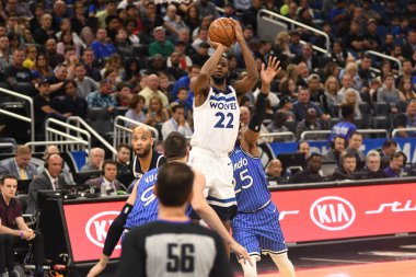 Orlando Magic, 7 Şubat 2019 'da Orlando, Florida' da Amway Arena 'da Minnesota Timberwolves' a ev sahipliği yapar. Fotoğraf: Marty Jean-Louis