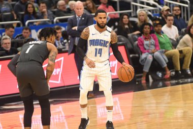 Orlando Magic, 2 Şubat 2019 tarihinde Orlando Florida 'daki Amway Center' da Brooklyn Nets 'e ev sahipliği yapmaktadır. Fotoğraf: Marty Jean-Louis