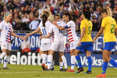SheBelieves Kupası Finali, 5 Mart 2019 'da Tampa Florida Raymond James Stadyumu' nda ABD ile Brezilya arasında oynanacak. Fotoğraf: Marty Jean-Louis