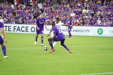 Orlando City SC, 19 Haziran 2019 Çarşamba günü Orlando 'daki Exploria Stadyumu' nda düzenlenen ABD Açık Kupası sırasında New England Devrimi 'ne ev sahipliği yaptı. Fotoğraf: Marty Jean-Louis