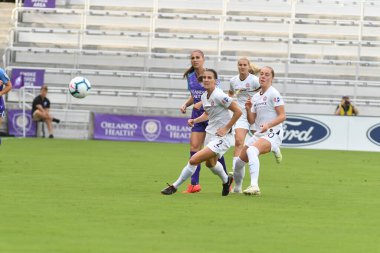 Orlando Pride 14 Nisan 2019 'da Orlando City Stadyumu' nda Portand Thorns 'a ev sahipliği yapmaktadır. Fotoğraf: Marty Jean-Louis