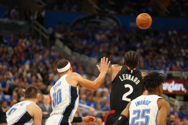 Orlando Magic 21 Nisan 2019 tarihinde Orlando Florida 'daki Amway Arena' da oynanan NBA Playoff 1 'de Toronto Rapters' a ev sahipliği yapıyor. Fotoğraf: Marty Jean-Louis Fotoğraf: Marty Jean-Louis