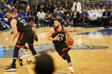 Orlando Magic 19 Nisan 2019 Cuma günü Orlando Florida 'daki Amway Arena' da düzenlenen NBA Playoff 1 'de Toronto Rapters' a ev sahipliği yapıyor. Fotoğraf: Marty Jean-Louis