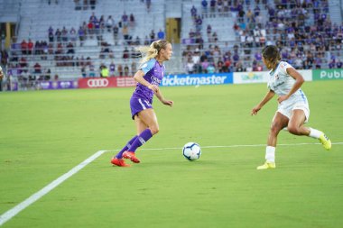 Orlando Pride 20 Temmuz 2019 tarihinde Florida Exploria Stadyumu 'nda Sky Blue FC' ye ev sahipliği yapmaktadır. Fotoğraf: Marty Jean-Louis