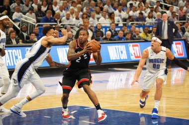 Orlando Magic 19 Nisan 2019 Cuma günü Orlando Florida 'daki Amway Arena' da düzenlenen NBA Playoff 1 'de Toronto Rapters' a ev sahipliği yapıyor. Fotoğraf: Marty Jean-Louis