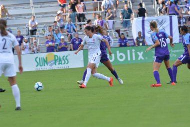 Orlando Pride 14 Nisan 2019 'da Orlando City Stadyumu' nda Portand Thorns 'a ev sahipliği yapmaktadır. Fotoğraf: Marty Jean-Louis
