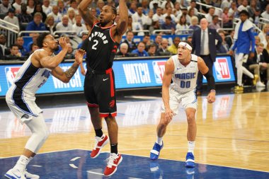 Orlando Magic 19 Nisan 2019 Cuma günü Orlando Florida 'daki Amway Arena' da düzenlenen NBA Playoff 1 'de Toronto Rapters' a ev sahipliği yapıyor. Fotoğraf: Marty Jean-Louis