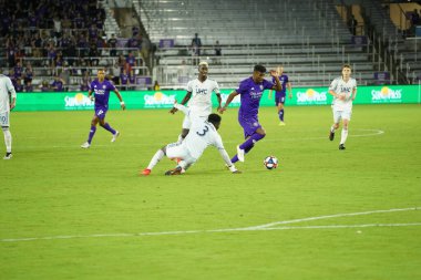Orlando City SC, 19 Haziran 2019 Çarşamba günü Orlando 'daki Exploria Stadyumu' nda düzenlenen ABD Açık Kupası sırasında New England Devrimi 'ne ev sahipliği yaptı. Fotoğraf: Marty Jean-Louis