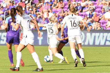 Orlando Pride 14 Nisan 2019 'da Orlando City Stadyumu' nda Portand Thorns 'a ev sahipliği yapmaktadır. Fotoğraf: Marty Jean-Louis