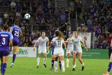 Orlando Pride 20 Temmuz 2019 tarihinde Florida Exploria Stadyumu 'nda Sky Blue FC' ye ev sahipliği yapmaktadır. Fotoğraf: Marty Jean-Louis