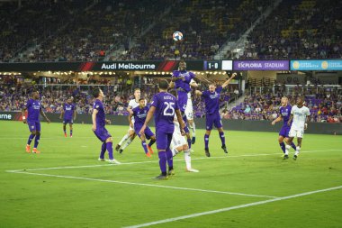Orlando City, 3 Temmuz 2019 Çarşamba günü Orlando Florida 'daki Exploria Stadyumu' nda Philadelphia Union 'a ev sahipliği yaptı. Fotoğraf: Marty Jean-Louis