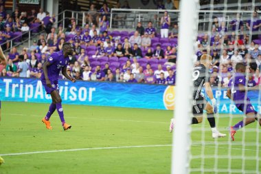 Orlando City SC, 19 Haziran 2019 Çarşamba günü Orlando 'daki Exploria Stadyumu' nda düzenlenen ABD Açık Kupası sırasında New England Devrimi 'ne ev sahipliği yaptı. Fotoğraf: Marty Jean-Louis