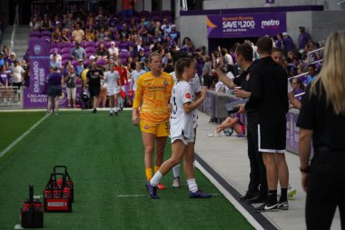Orlando Pride 14 Nisan 2019 'da Orlando City Stadyumu' nda Portand Thorns 'a ev sahipliği yapmaktadır. Fotoğraf: Marty Jean-Louis