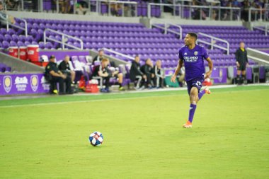 Orlando City SC, 19 Haziran 2019 Çarşamba günü Orlando 'daki Exploria Stadyumu' nda düzenlenen ABD Açık Kupası sırasında New England Devrimi 'ne ev sahipliği yaptı. Fotoğraf: Marty Jean-Louis