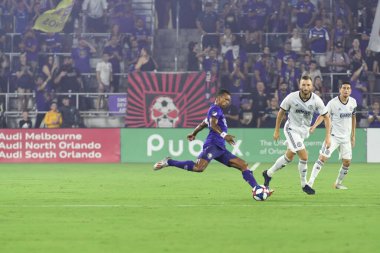Orlando City, 3 Temmuz 2019 Çarşamba günü Orlando Florida 'daki Exploria Stadyumu' nda Philadelphia Union 'a ev sahipliği yaptı. Fotoğraf: Marty Jean-Louis