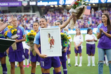 Orlando Pride 20 Temmuz 2019 tarihinde Florida Exploria Stadyumu 'nda Sky Blue FC' ye ev sahipliği yapmaktadır. Fotoğraf: Marty Jean-Louis