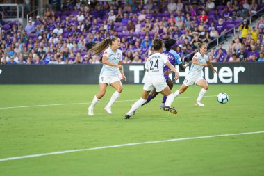 Orlando Pride 20 Temmuz 2019 tarihinde Florida Exploria Stadyumu 'nda Sky Blue FC' ye ev sahipliği yapmaktadır. Fotoğraf: Marty Jean-Louis