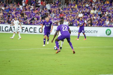 Orlando City SC, 19 Haziran 2019 Çarşamba günü Orlando 'daki Exploria Stadyumu' nda düzenlenen ABD Açık Kupası sırasında New England Devrimi 'ne ev sahipliği yaptı. Fotoğraf: Marty Jean-Louis