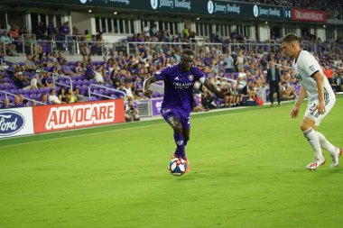 Orlando City, 3 Temmuz 2019 Çarşamba günü Orlando Florida 'daki Exploria Stadyumu' nda Philadelphia Union 'a ev sahipliği yaptı. Fotoğraf: Marty Jean-Louis